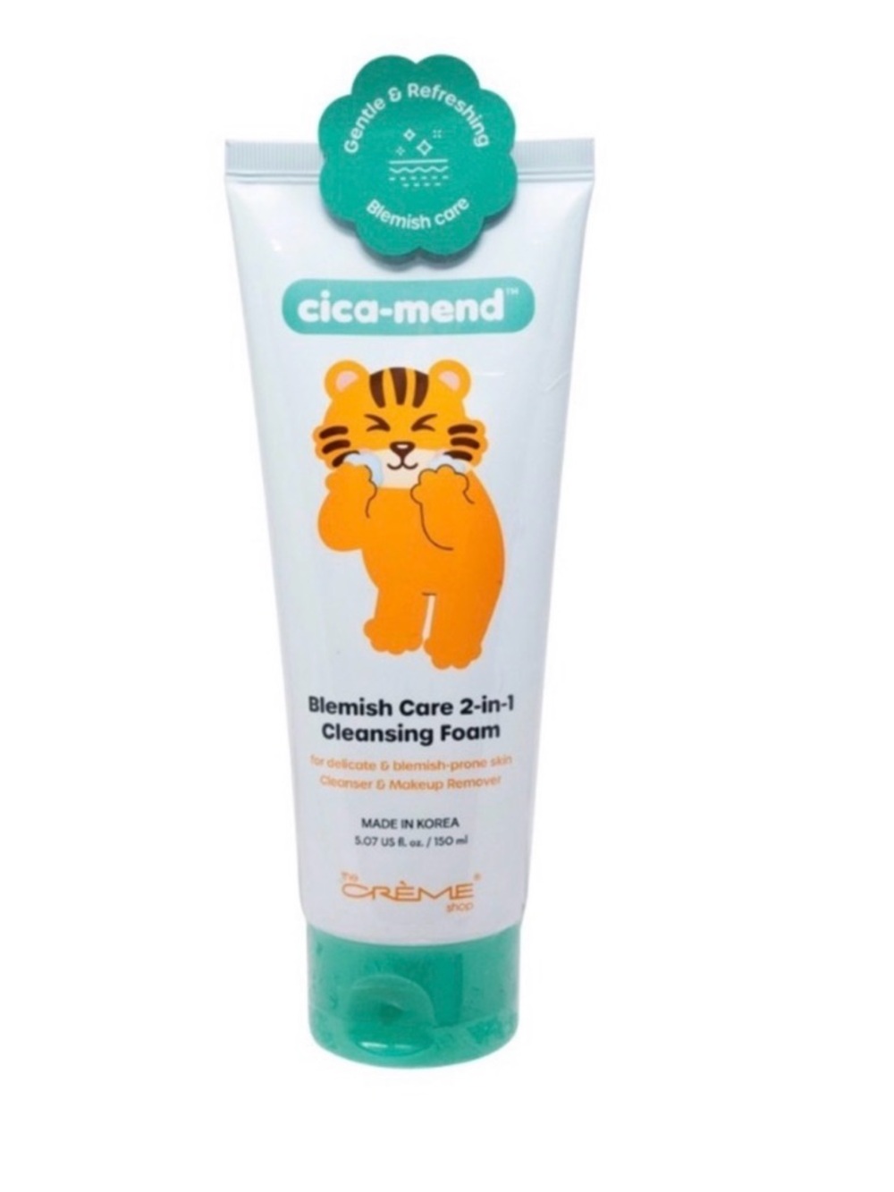 Cica-Mend Blemish Care 2-in-1 Cleansing Foam - White & Green